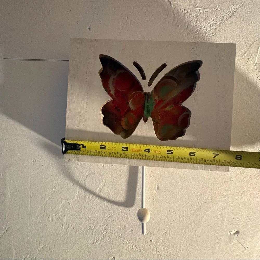 🦋 Butterfly Wall Hook & Decorative Plaque | Cottage / Farmhouse Decor 🦋
